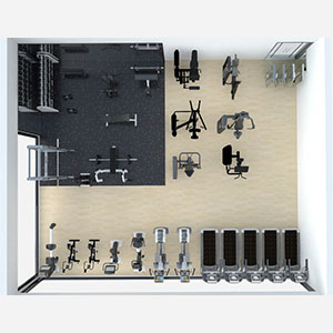 120㎡公司豪華健身房超值套餐